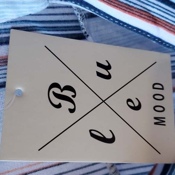 Blue Mood blue stripe SS top NWT size 3X - Picture 2 of 11